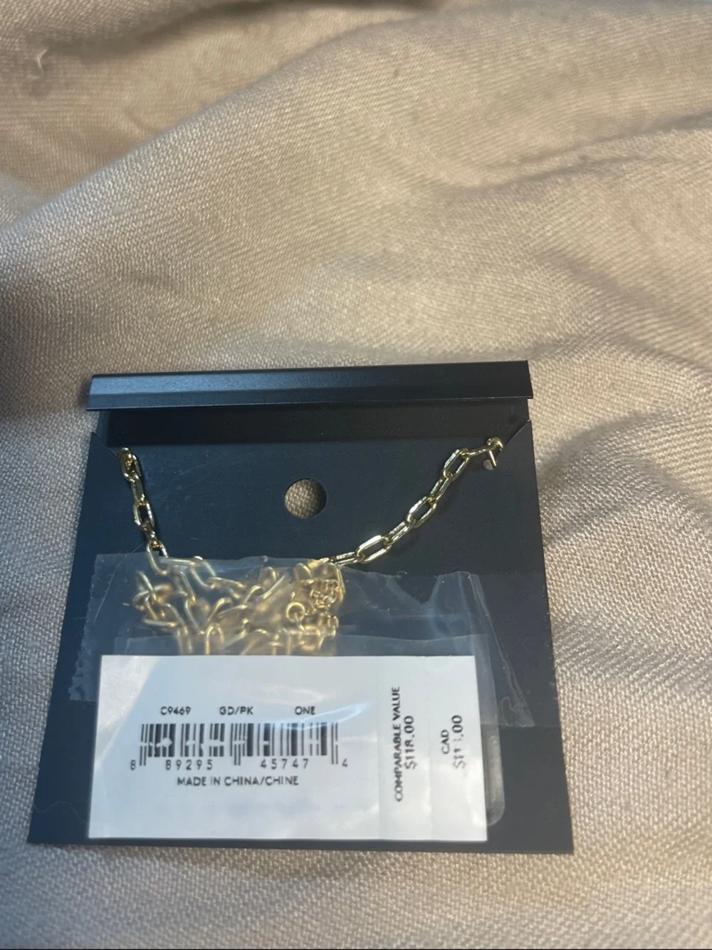 Coach Gold-Tone Chain Necklace with Pink Heart Pendant woman’s